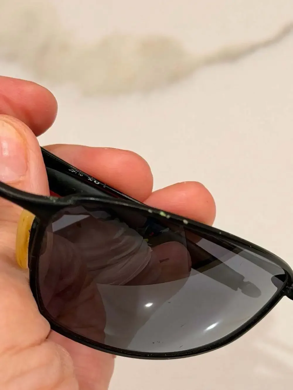 Oakley Whisker Metal Black Oval Sunglasses